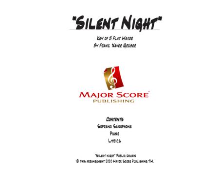Free Sheet Music Silent Night Soprano Sax Piano Bb Major