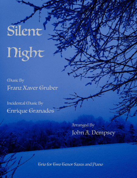 Free Sheet Music Silent Night Trio For Two Tenor Saxes And Piano