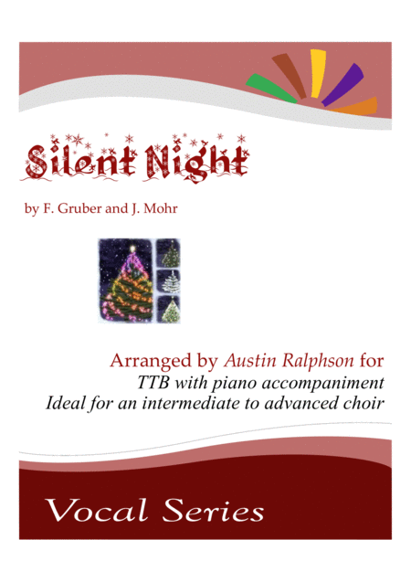 Free Sheet Music Silent Night Ttb With Piano Accompaniment