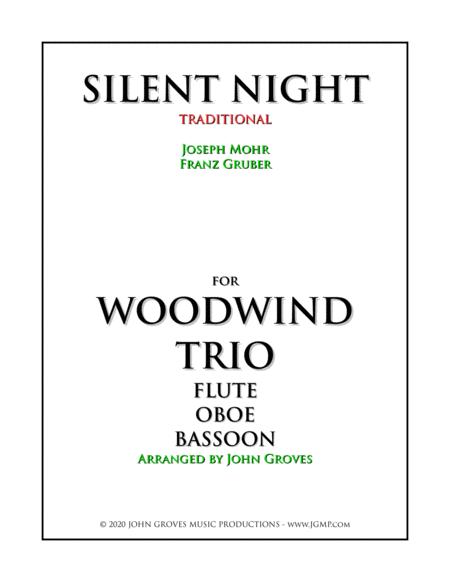 Silent Night Woodwind Trio Sheet Music