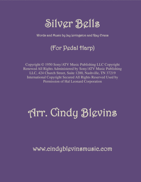 Silver Bells Arranged For Pedal Harp Sheet Music