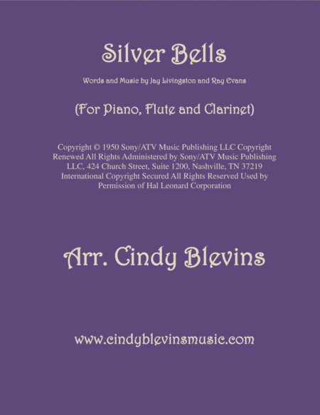 Silver Bells For Piano Flute And Clarinet Sheet Music
