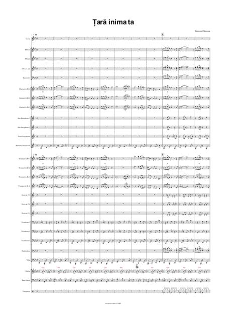 Simionel Simona Tara Inima Ta For Orchestra Parts Sheet Music