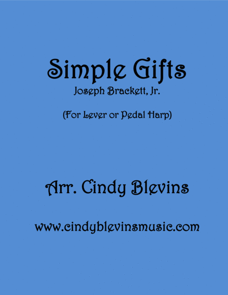 Simple Gifts Arranged For Lever Or Pedal Harp Sheet Music