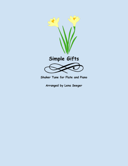 Simple Gifts Flute And Piano Sheet Music