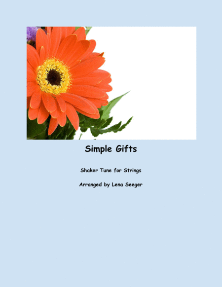 Simple Gifts String Trio Sheet Music