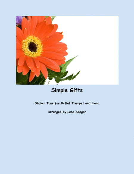 Simple Gifts Trumpet And Piano Sheet Music