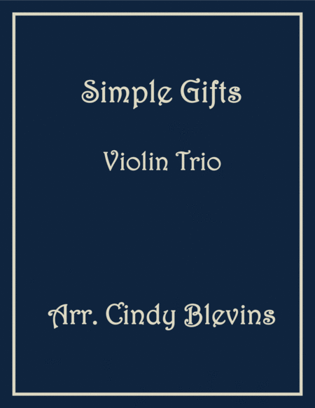 Simple Gifts Violin Trio Sheet Music