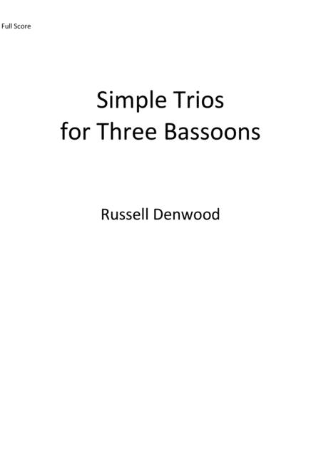 Free Sheet Music Simple Trios