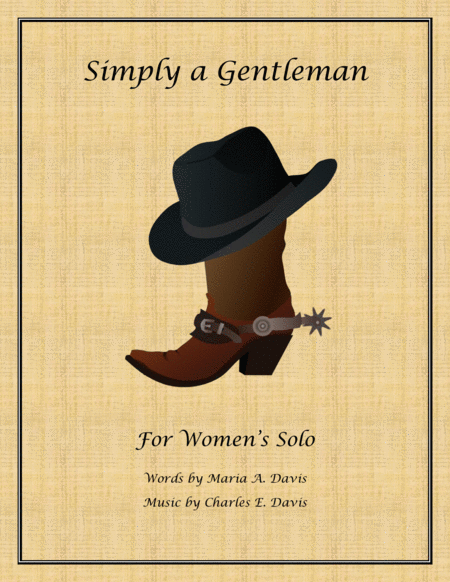 Simply A Gentleman Womens Solo Sheet Music