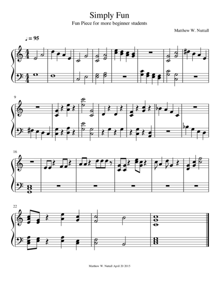 Simply Fun Sheet Music