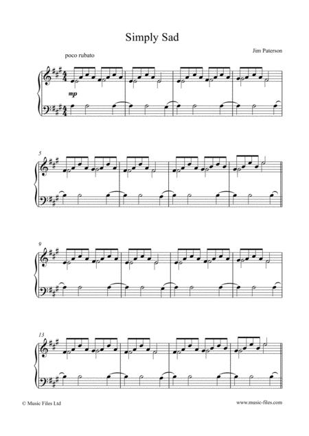 Simply Sad Sheet Music