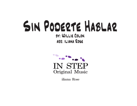 Free Sheet Music Sin Poderte Hablar