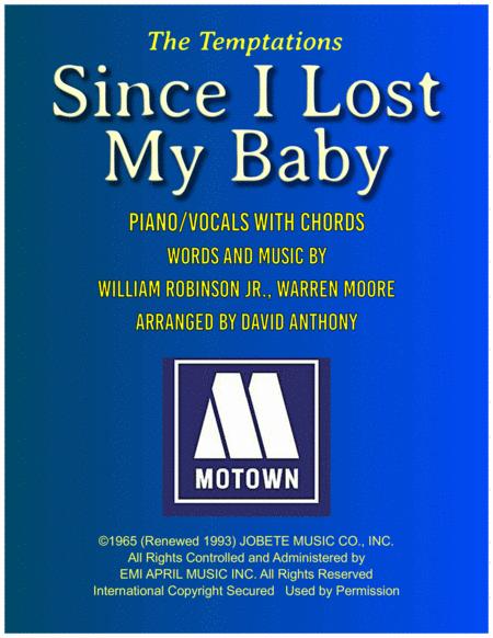 Since I Lost My Baby Sheet Music