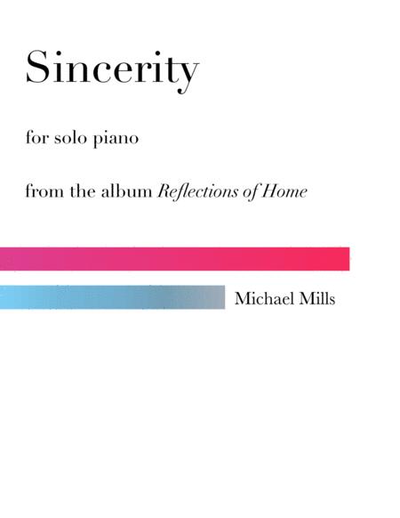 Sincerity Sheet Music