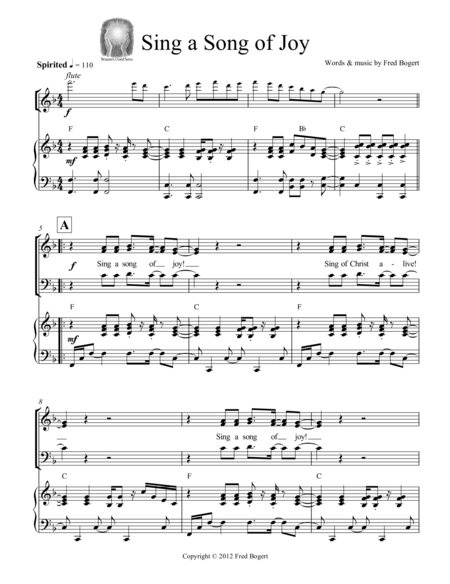 Sing A Song Of Joy Ode To Joy Sheet Music