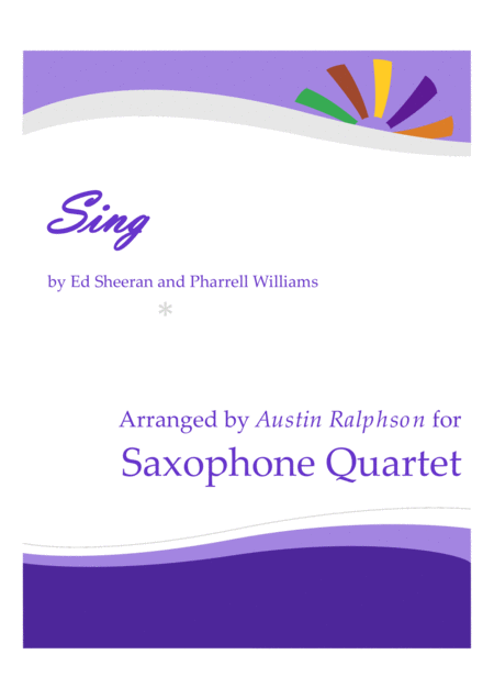 Sing Sax Quartet Sheet Music