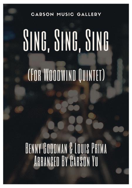Sing Sing Sing Benny Goodman For Woodwind Quintet Sheet Music