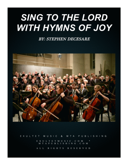 Sing To The Lord With Hymns Of Joy Sheet Music