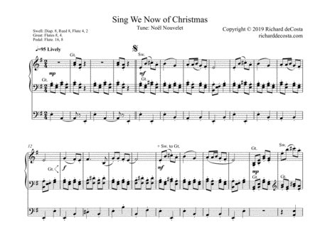 Sing We Now Of Christmas Noel Nouvelet Sheet Music