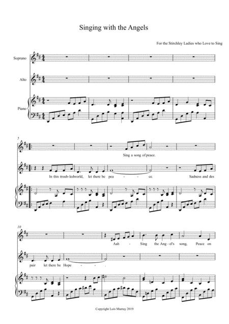 Free Sheet Music Singing With The Angels