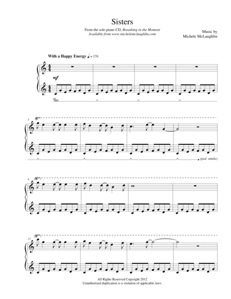 Sisters Sheet Music