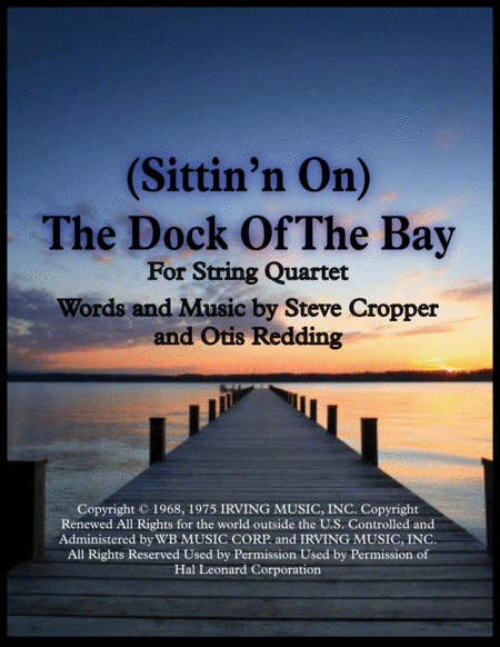 Sittin On The Dock Of The Bay For String Quartet Sheet Music