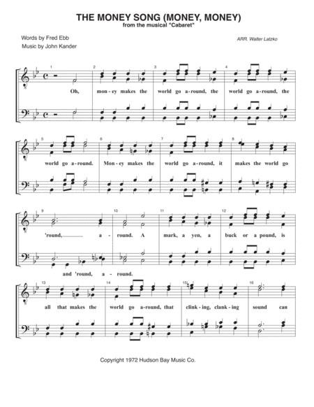 Sitting Pretty The Money Song Sheet Music