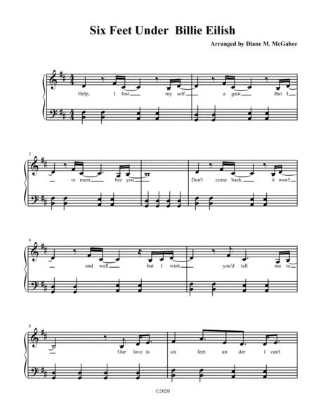 Free Sheet Music Six Feet Under