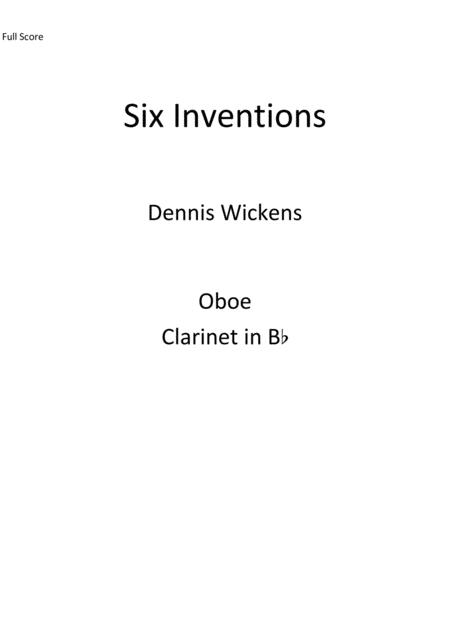 Free Sheet Music Six Inventions