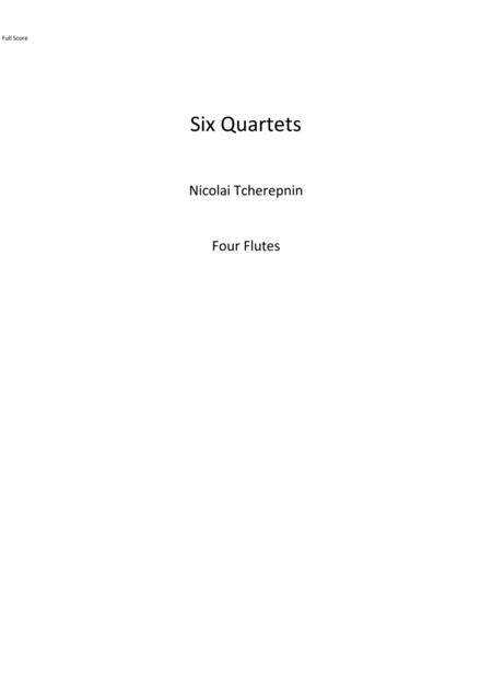 Free Sheet Music Six Quartets