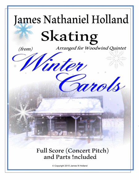 Skating From Winter Carols Arranged For Woodwind Quintet Sheet Music