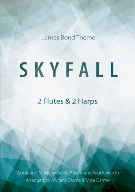 Skyfall Adele For 2 Flutes And 2 Harps Sheet Music