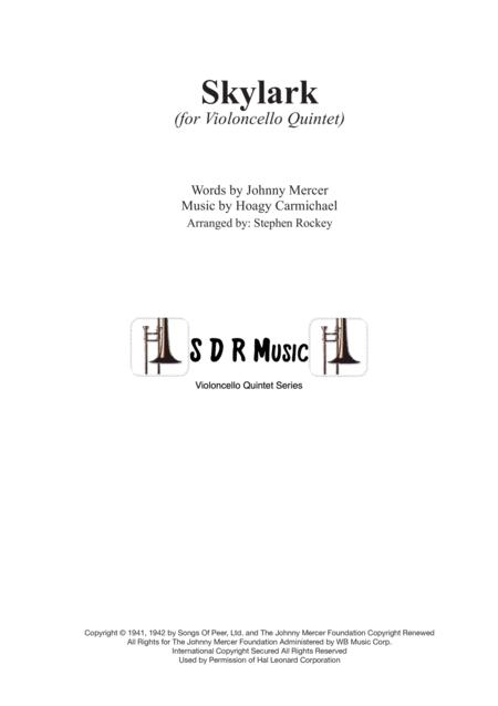 Skylark For Violoncello Quintet Sheet Music