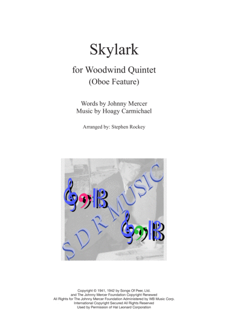 Free Sheet Music Skylark For Woodwind Quintet