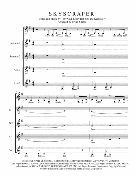 Skyscraper Sheet Music