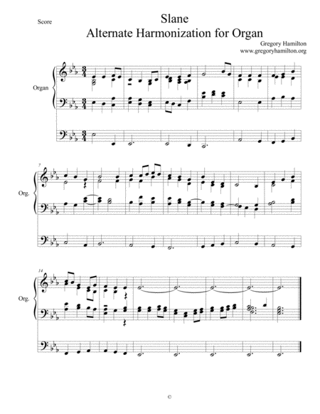 Slane Be Thou My Vision Sheet Music