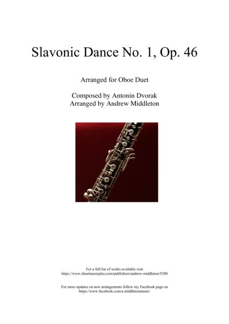 Slavonic Dance No 1 Op 46 Arranged For Oboe Duet Sheet Music