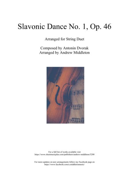 Slavonic Dance No 1 Op 46 Arranged For String Duet Sheet Music