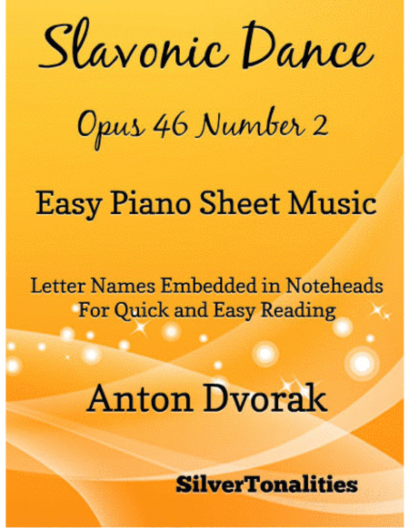 Slavonic Dance Opus 46 Number 1 Easy Piano Sheet Music Sheet Music