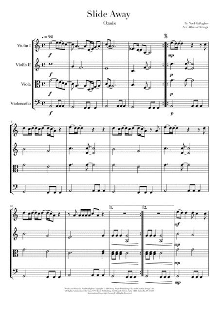 Slide Away Sheet Music