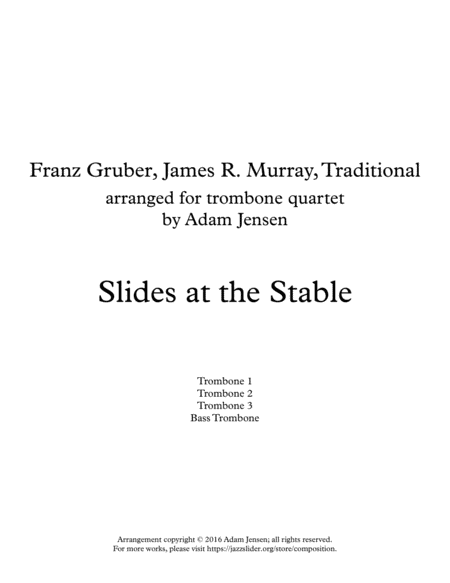 Slides At The Stable Sheet Music