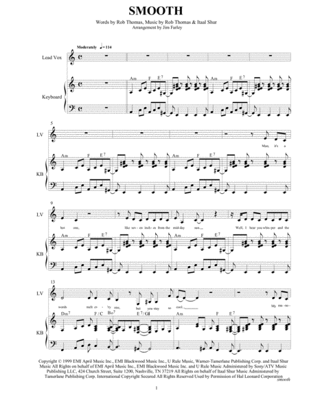 Smooth Arrangement For 10 Piece Horn Band With Vocalist Sheet Music