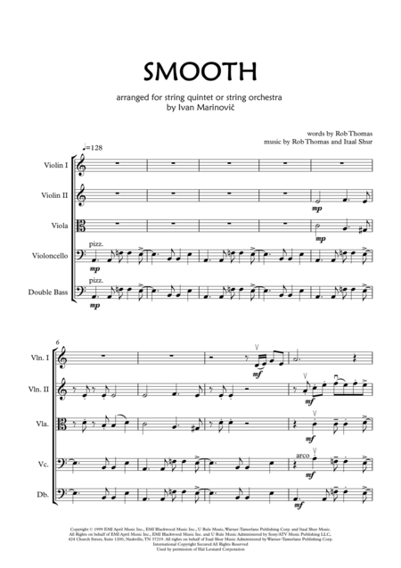 Smooth Sheet Music