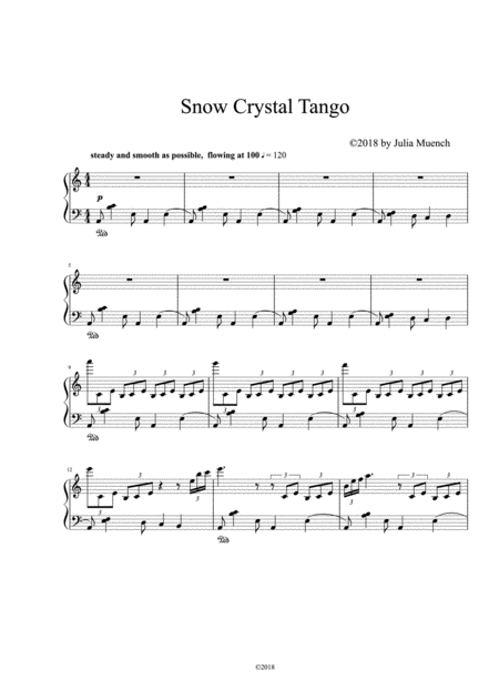 Snow Crystal Tango Sheet Music