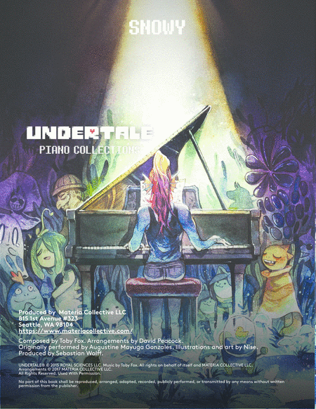 Snowy Undertale Piano Collections Sheet Music