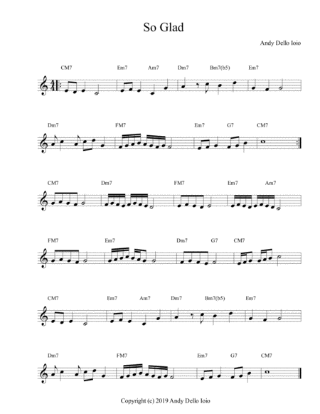 So Glad Sheet Music