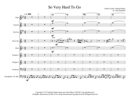 So Very Hard To Go Sheet Music