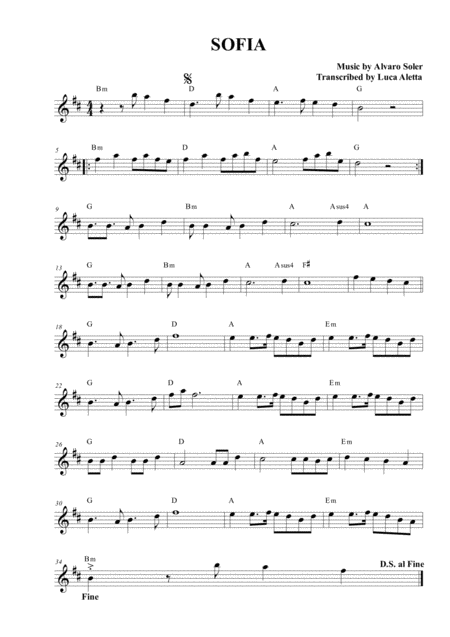 Sofia Sheet Music