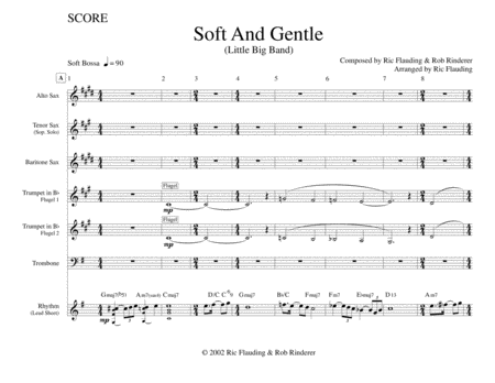 Soft And Gentle Jazz Band Sheet Music